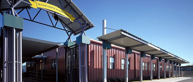 Houston-ISD-Classroom-Wing-1 relocatable modular building HOUSTON ISD – CLASSROOM WING & CAFETERIA