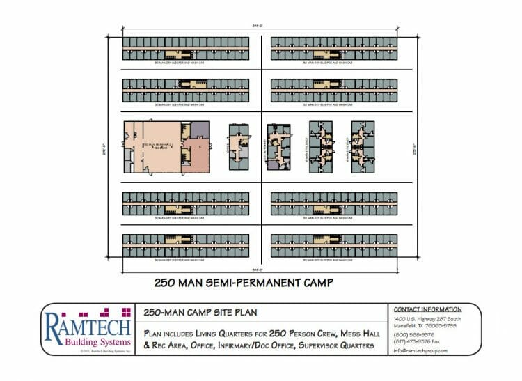 250-Man-Semi-Permanent-Camp 250 Man Semi Permanent Camp floor plan