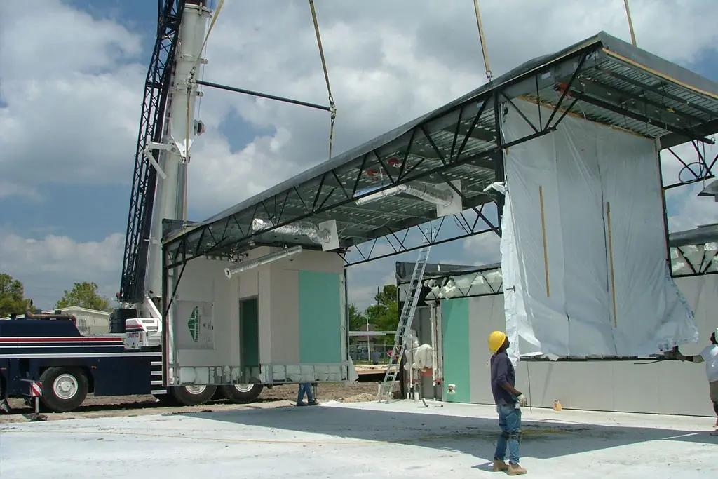 large-Alief-Crane permanent modular building Alief ISD