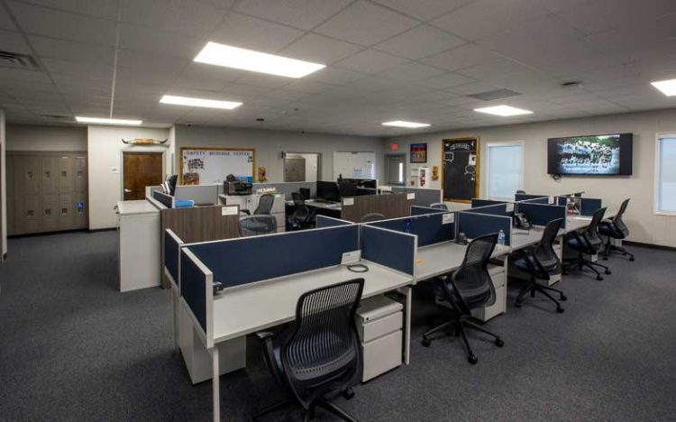 Interior, Dominion Energy modular building Interior, Dominion Energy modular building